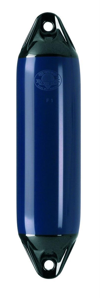 Polyform AS Polyform Fender F3 blau mit schwarzer Kappe, 220 x 745 mm
