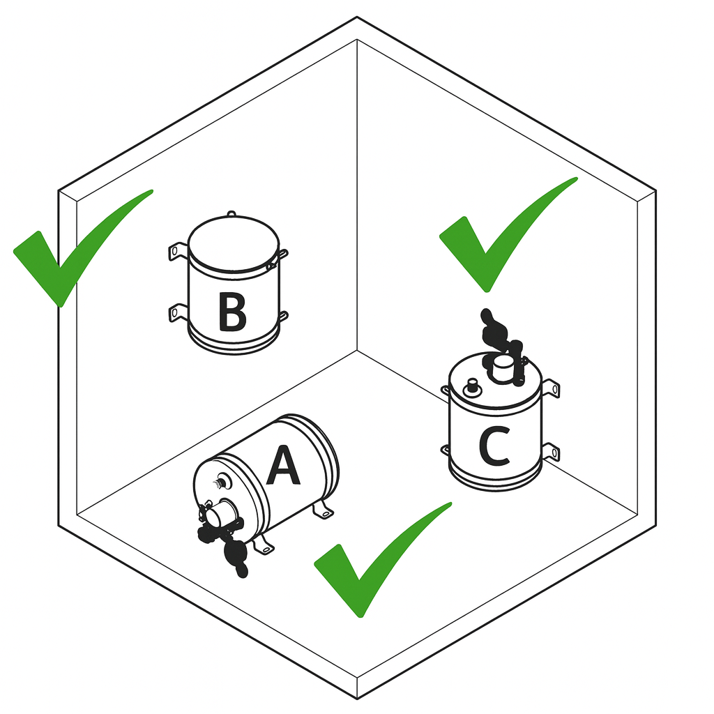 ATI Warmwasserboiler 20 Liter, rechteckig