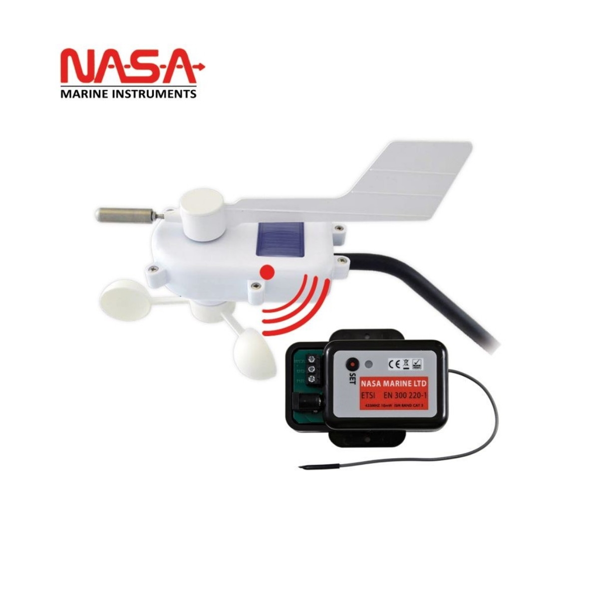 NASA Windmess-Masteinheit mit Datenbox