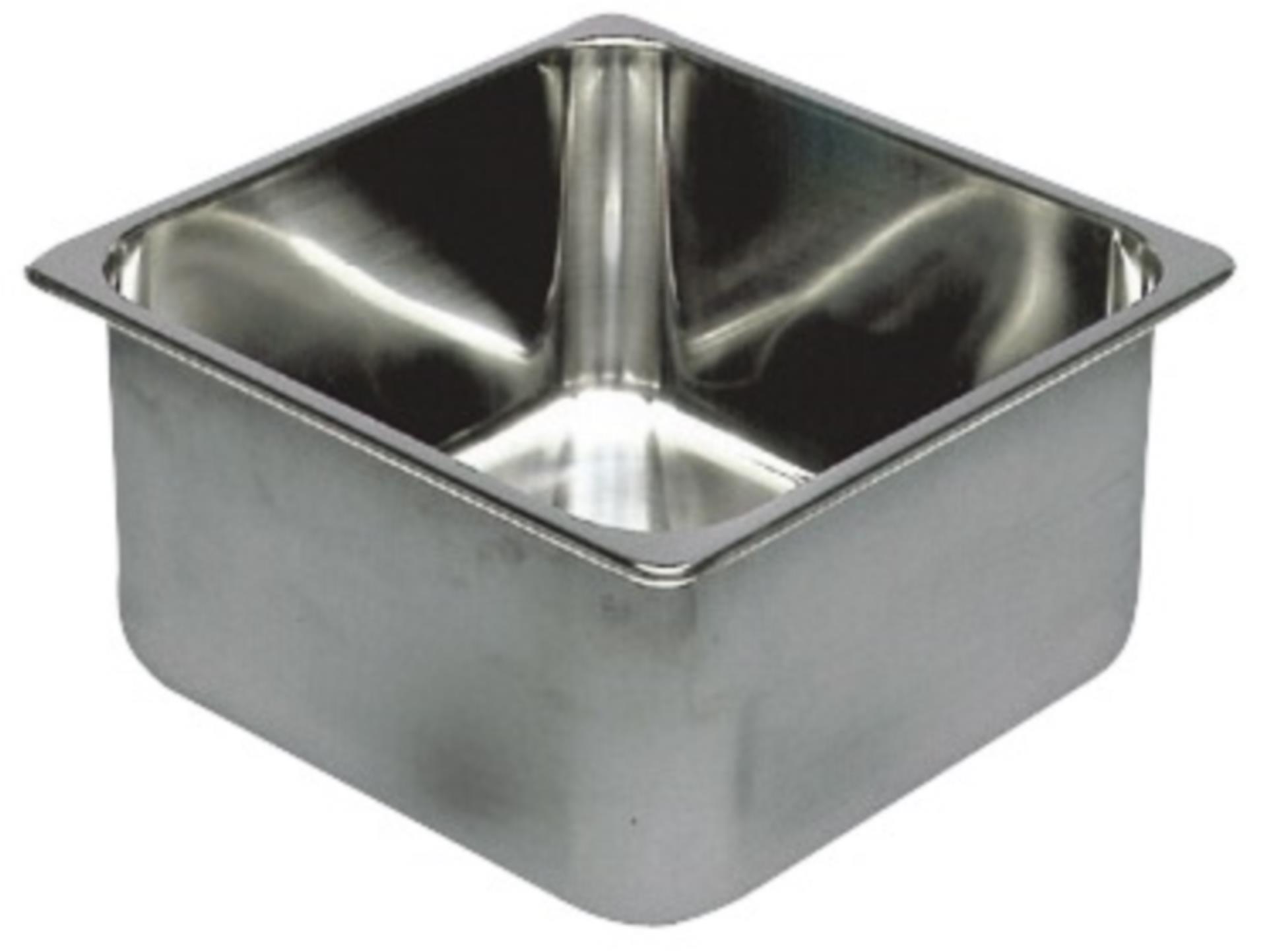 Osculati Waschbecken Edelstahl, 360 x 360 mm
