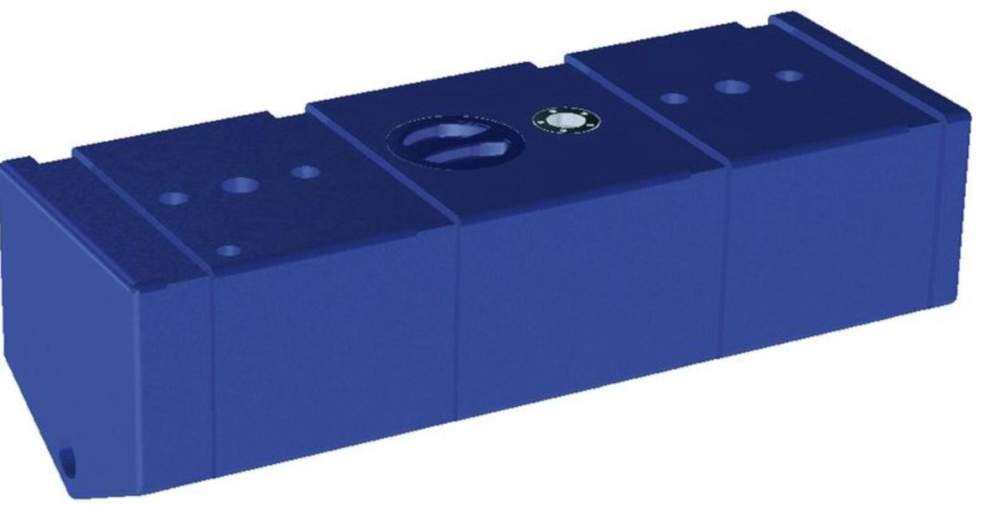 Osculati Fäkalientank Beidseitig abgeschrägt, 86 Liter (1000 x 350 x 320 mm)