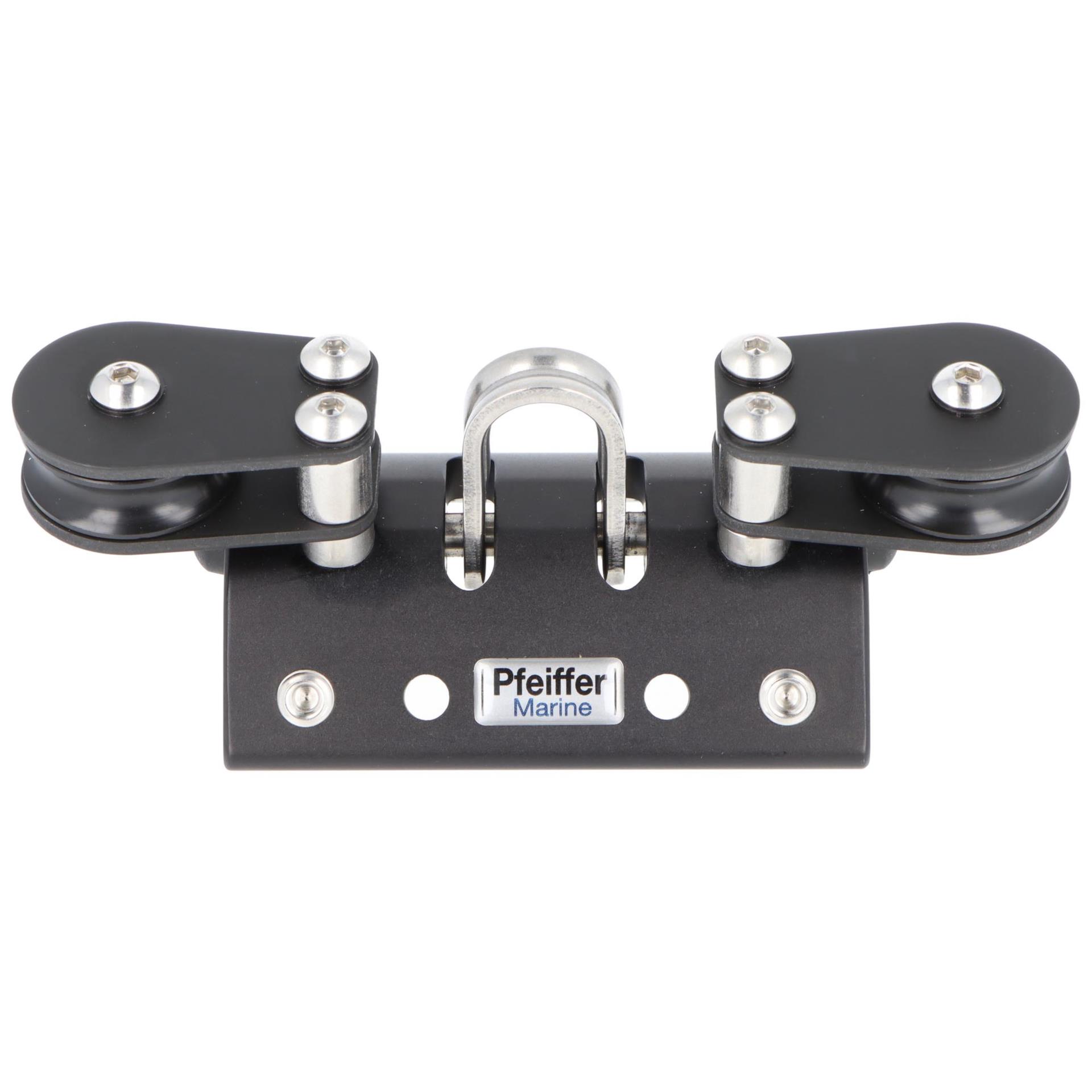 Pfeiffer Marine Traveller-Schlitten 23 x 25 mm, einfache Umlenkung