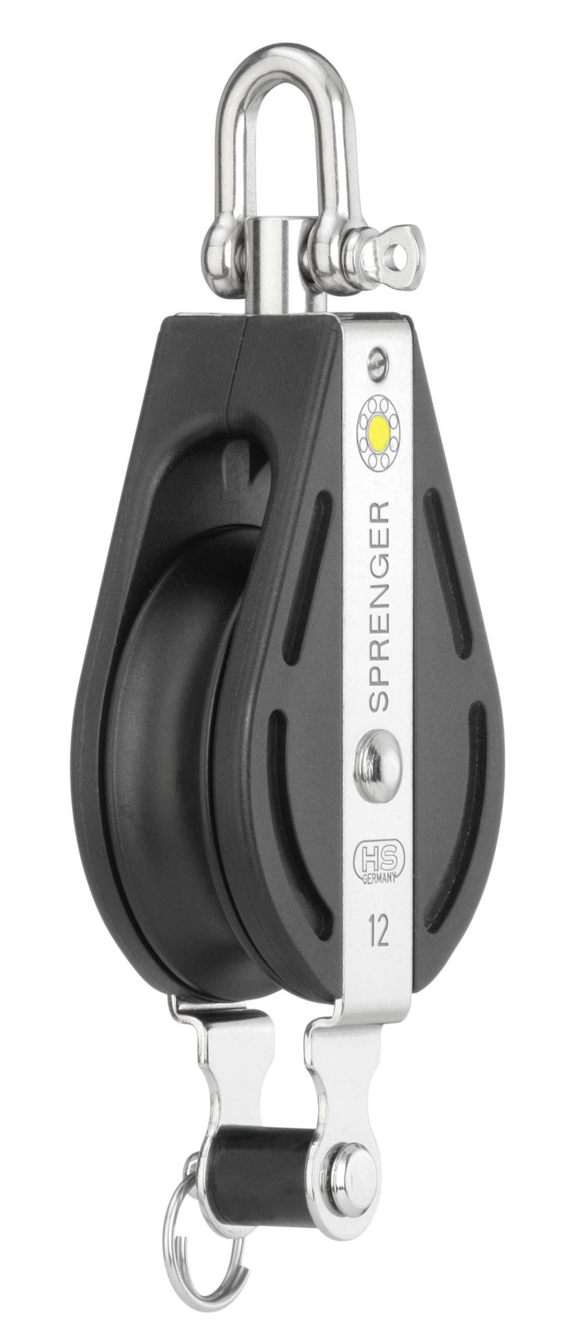 Sprenger S-Block Gleitlager 12 mm - 1 Rolle, Wirbel, Hundsfott