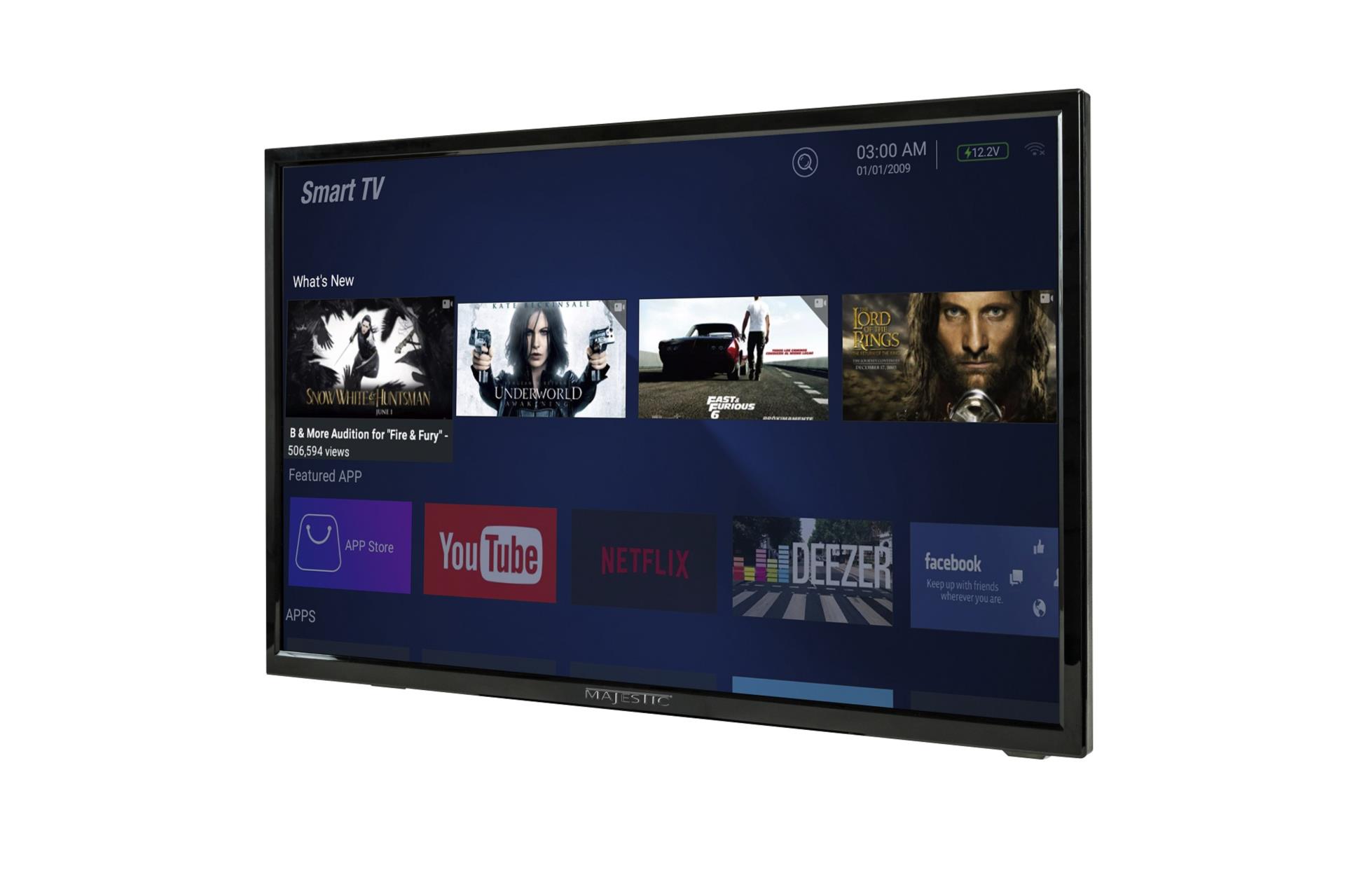 Majestic 24 Zoll Smart LED TV, Full-HD, 12V