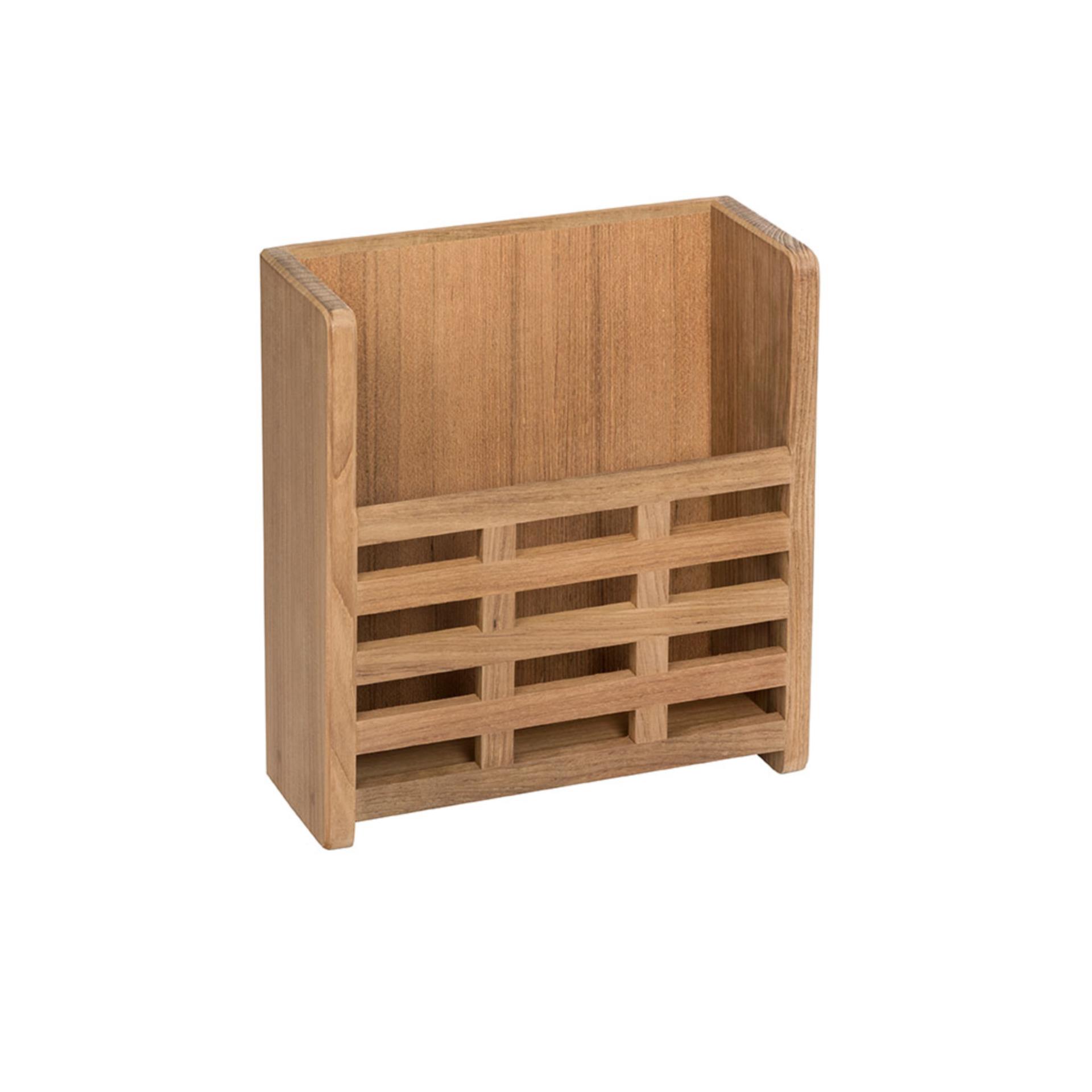 ARC Marine Teak Zeitschriftenregal, 26,5 x 28 x 11 cm