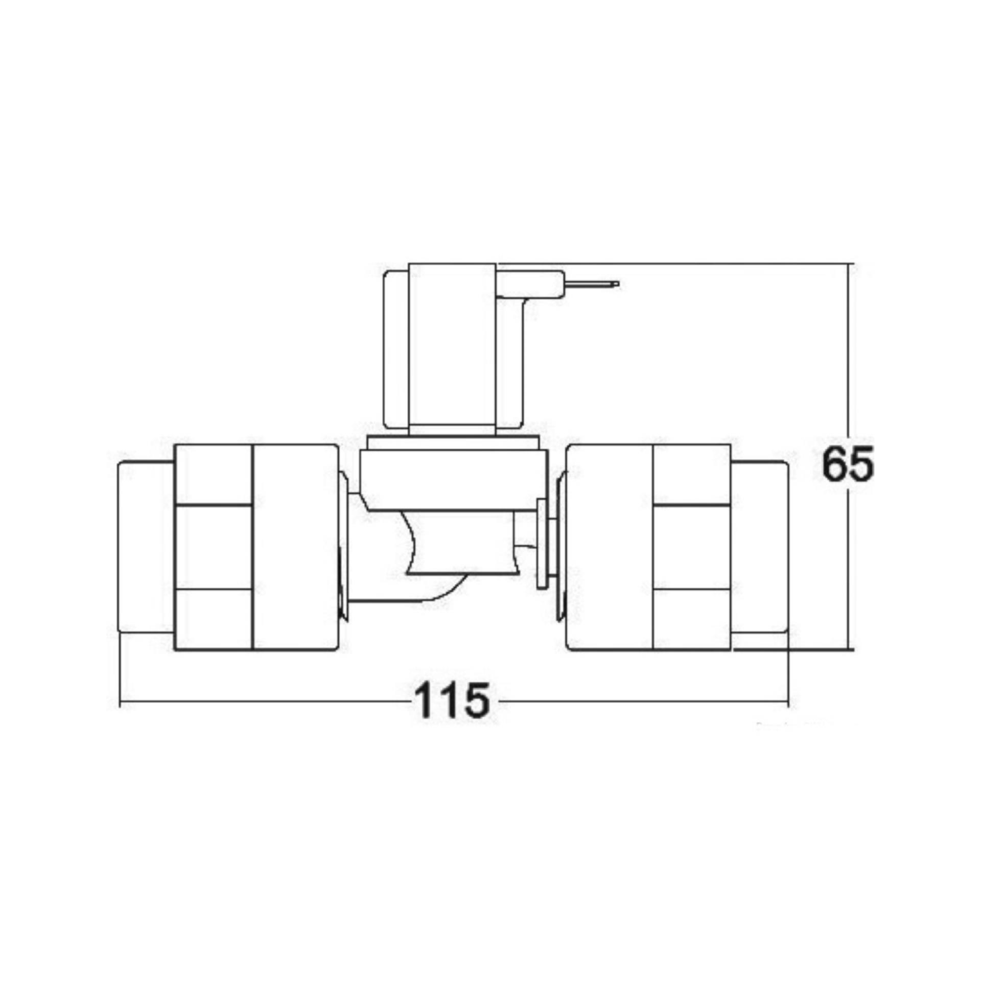 Tecma Kunststoff Magnetventil  12V