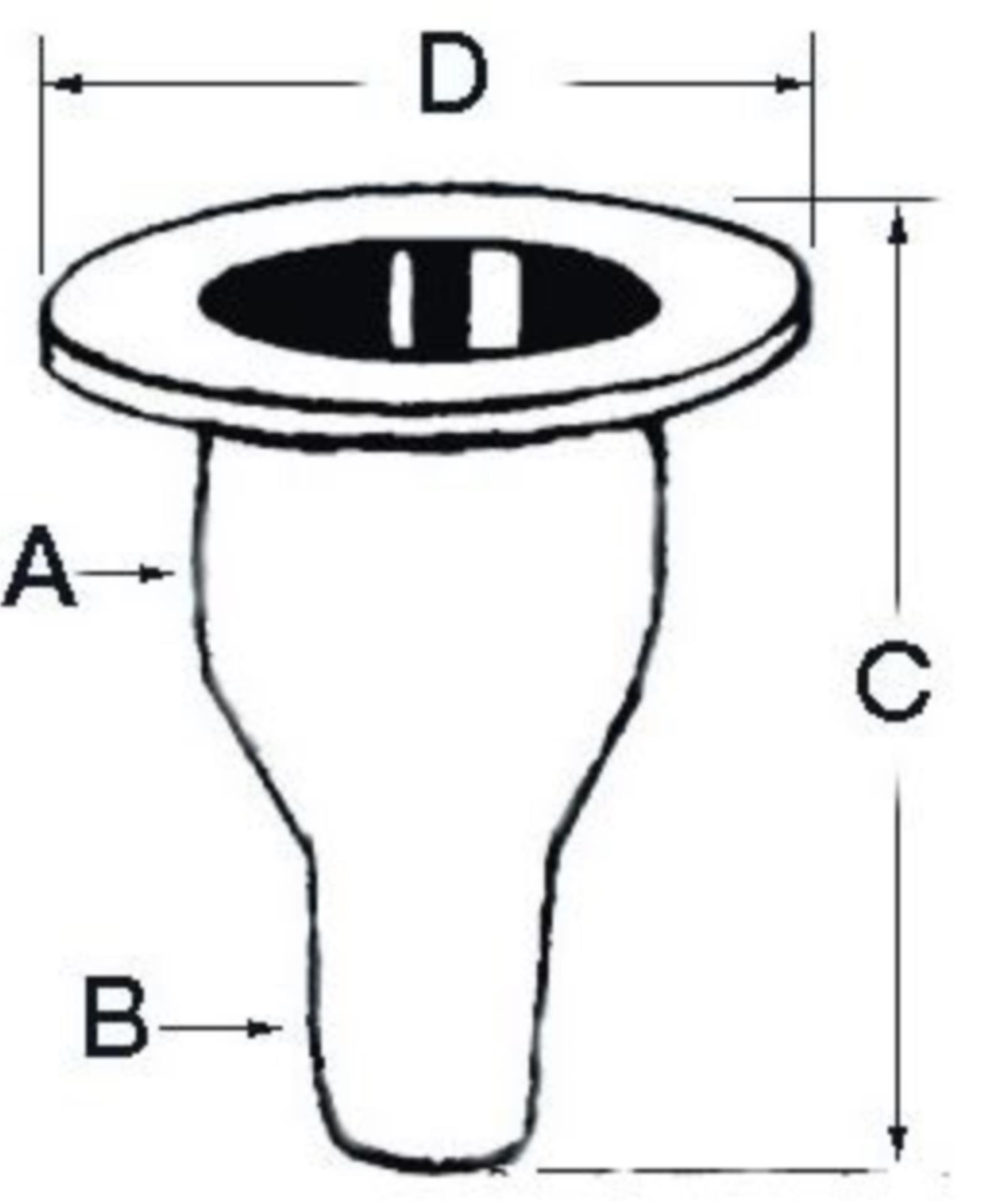 Osculati Borddurchführung Kunststoff 25 mmØ, 62 mmØ, L: 94 mm