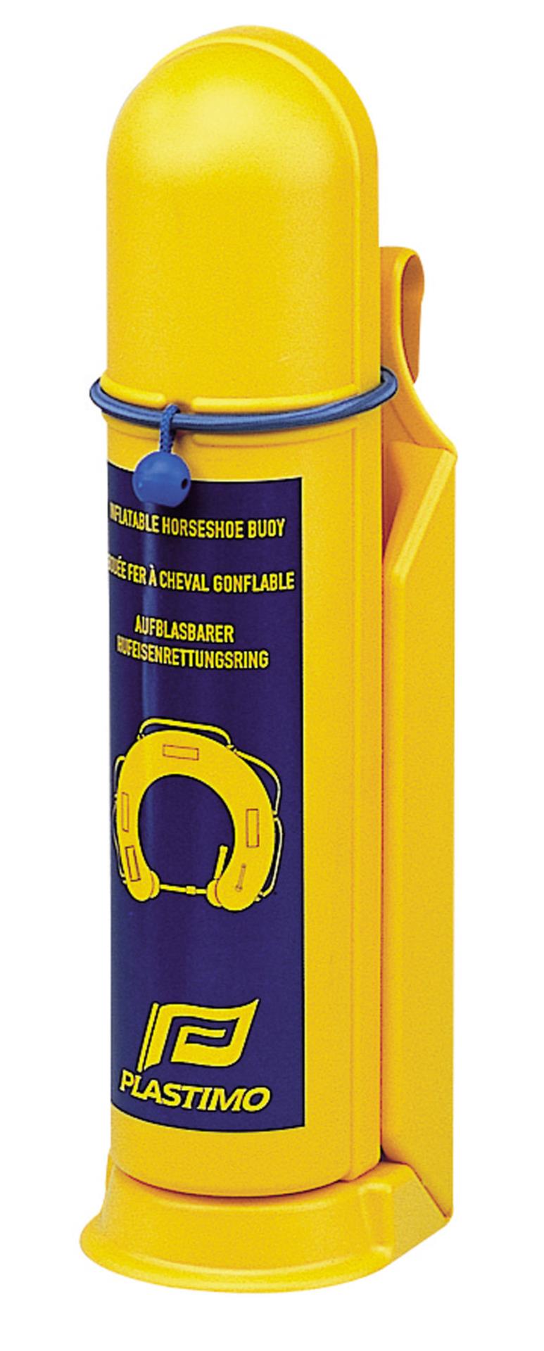 Plastimo Aufblasbarer Rettungsring, gelb mit Licht 