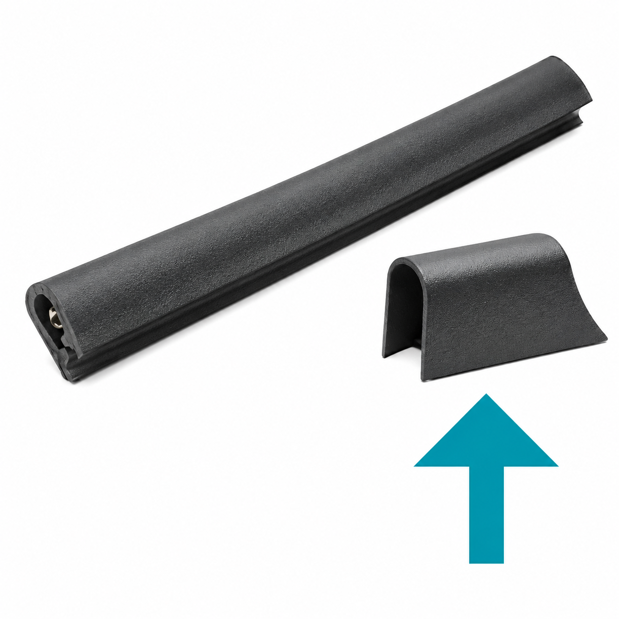 Osculati Endkappe für Scheuerleiste, 18 x 26 mm (Schwarz)