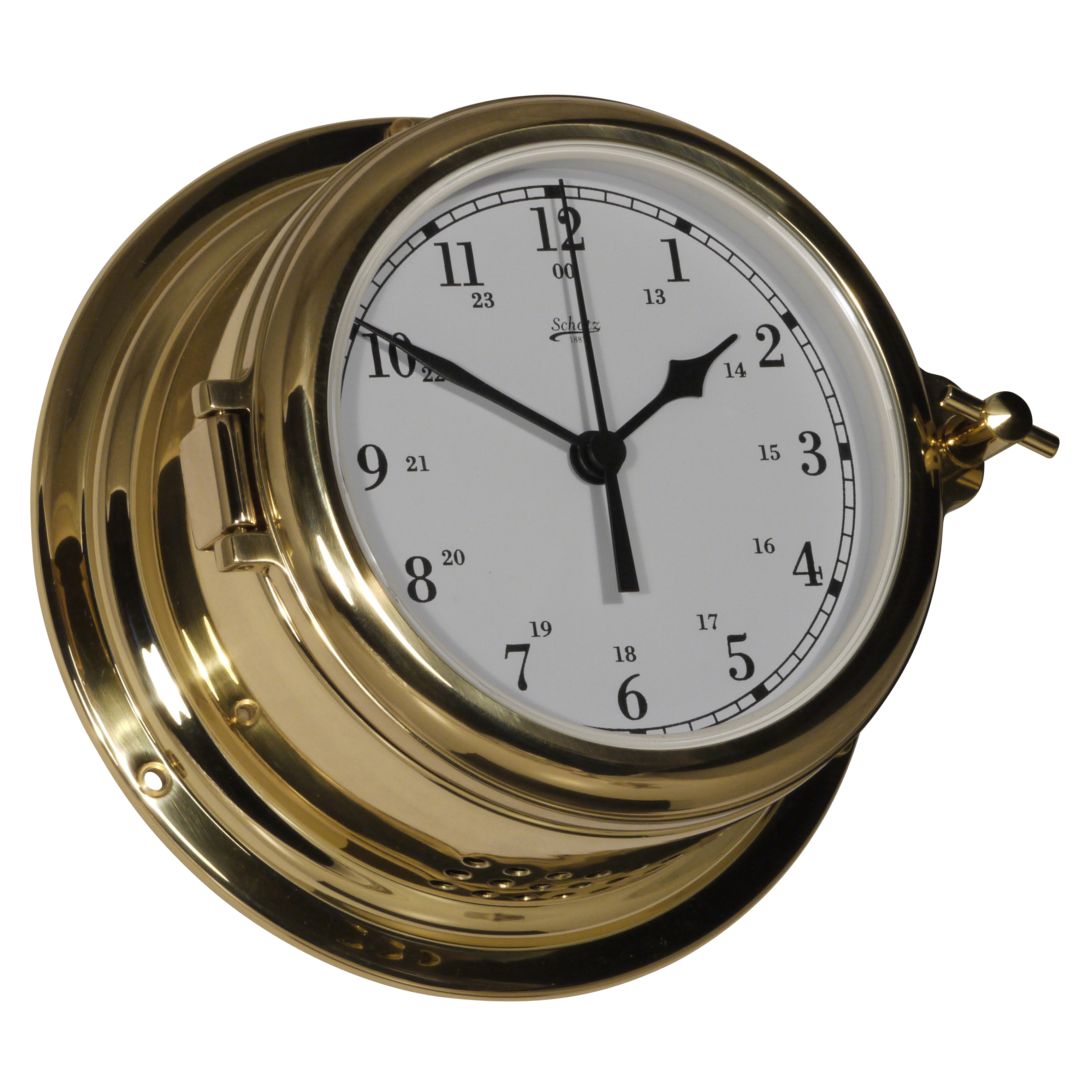 Schatz / Delite Schatz Midi 155 Uhr messing, Arabisches Ziffernblatt