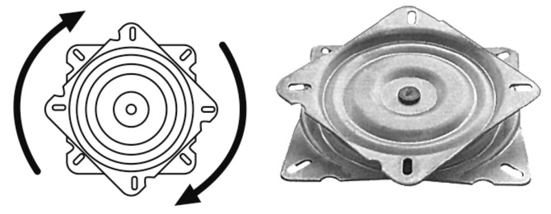 Osculati Drehteller, Edelstahl