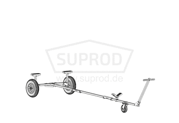 Titaps Faltbarer Slipwagen bis 160 kg