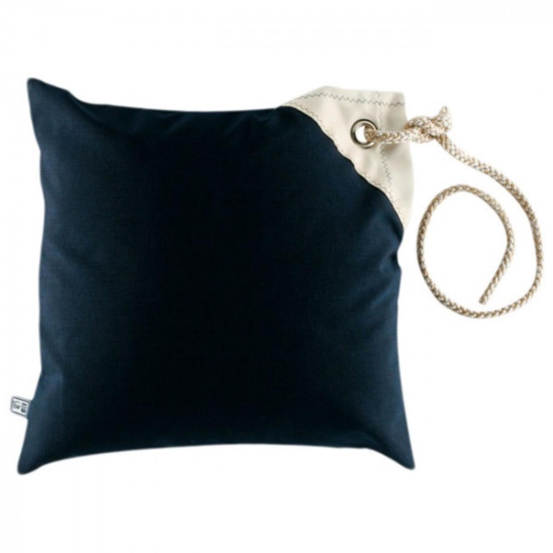 Marine Buisness Kissen wasserfest navy, 40 x 40 cm (Set aus Kissen und Bezug)