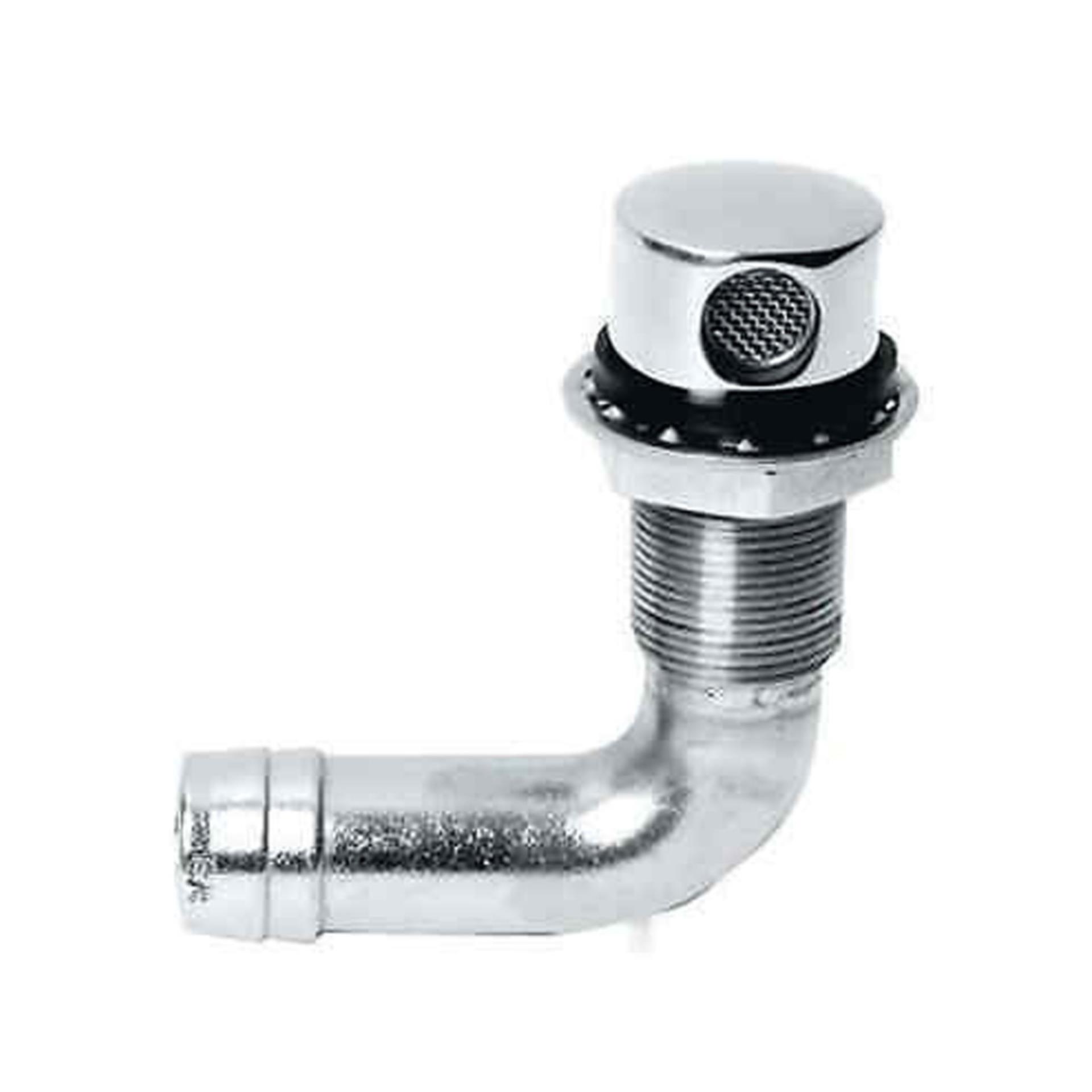 Osculati Tanklüfter 90° Edelstahl Stahl hochglanzpoliert 19 mm gebogen