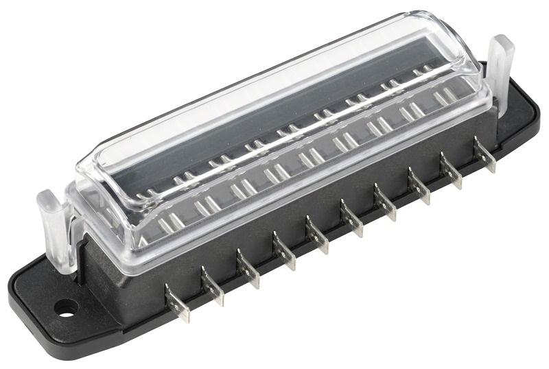 Osculati Flachsicherungshalter 10er mit Plastikabdeckung