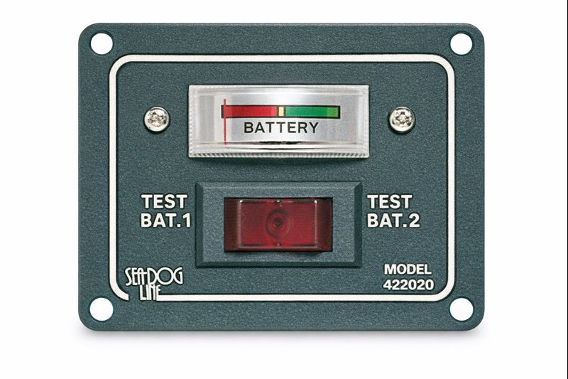 Osculati Batterietester für zwei Batterien, analog