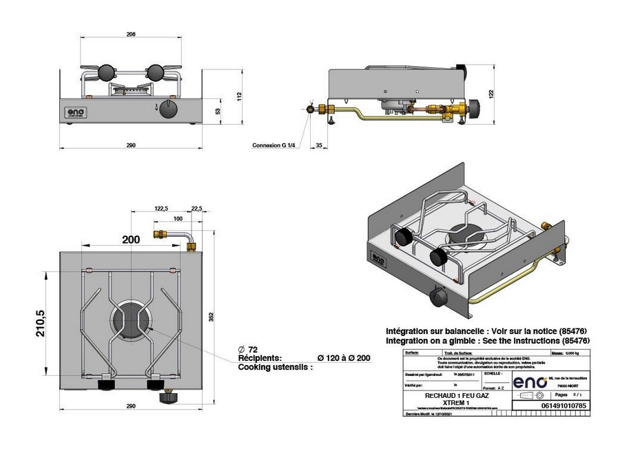 ENO Gaskocher, XTREM 1