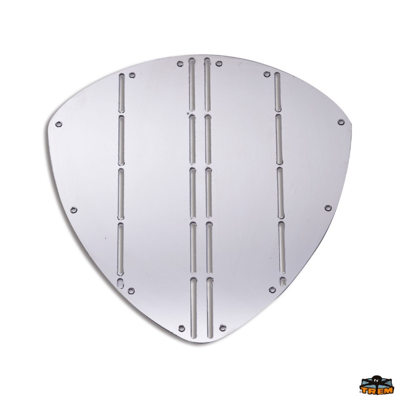 Allpa Edelstahl Bugschutzplatte, triangelförmig