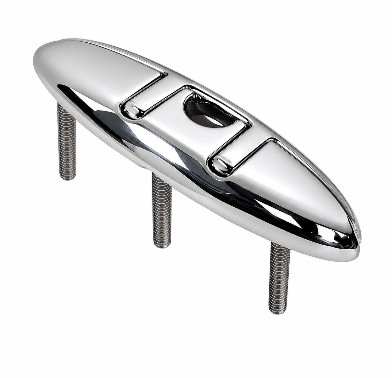 Marinetech Klappklampe mit Gewindebolzen, A4 200 mm