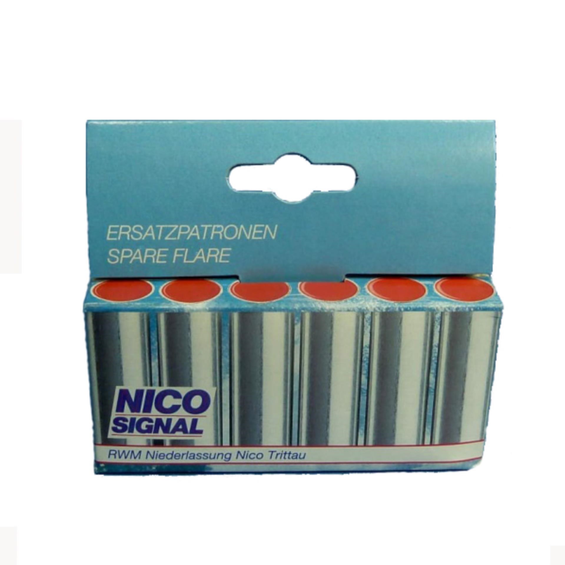Nico Signal 6er Ersatzpatronen Schachtel, rot