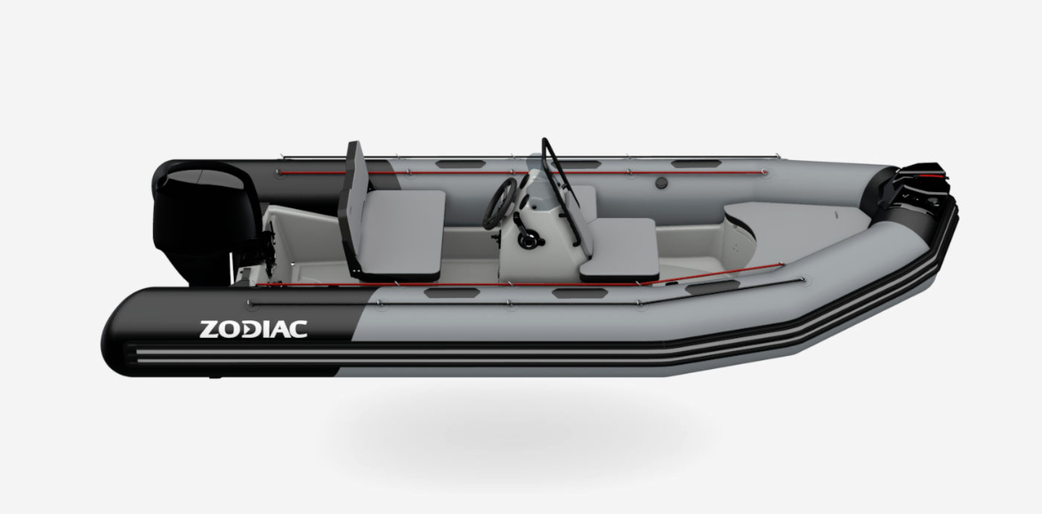 Zodiac OPEN 4.8 grau Strongan / Rumpf: hellgrau