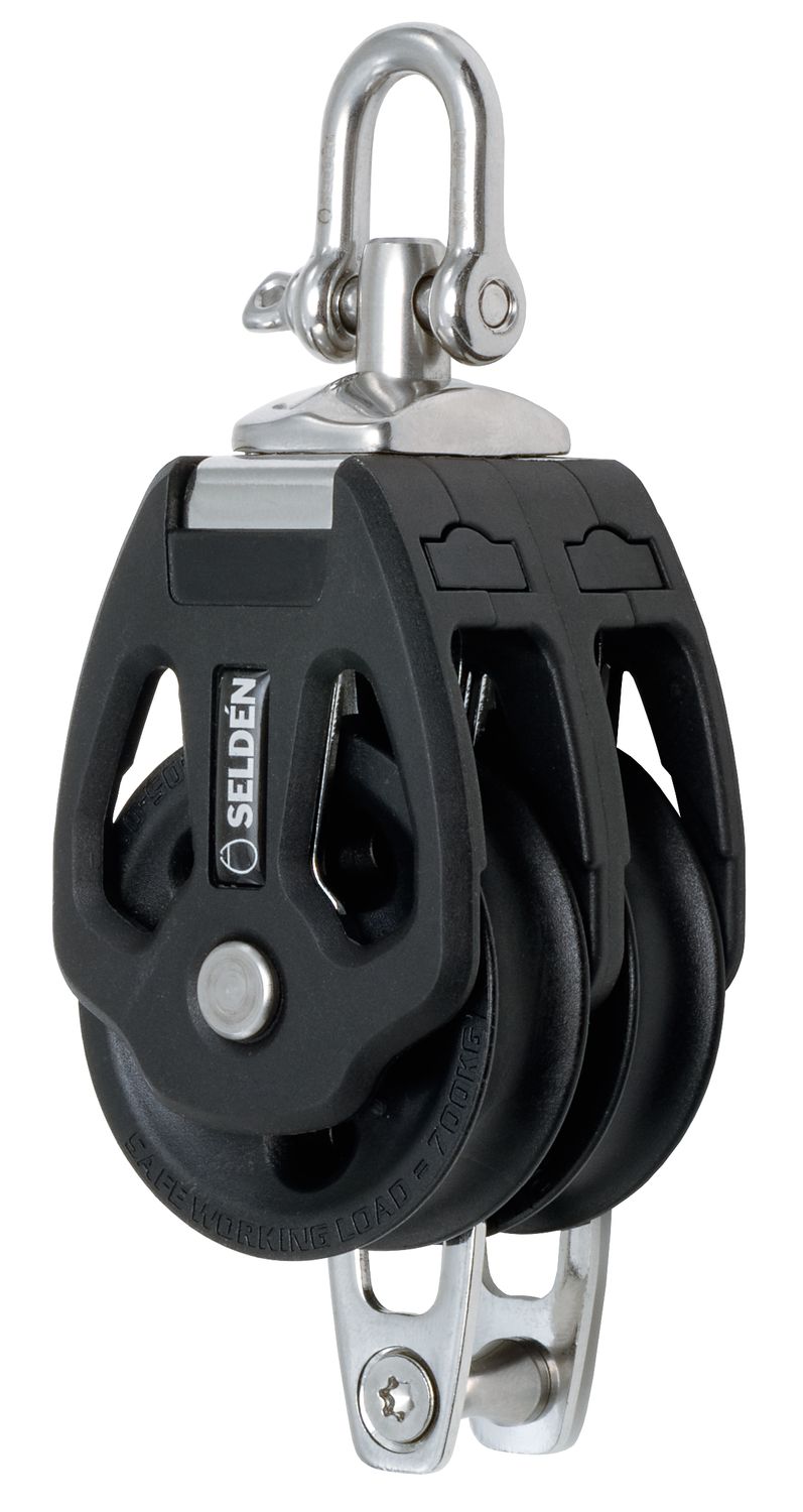 Selden Doppelblock mit Unterbügel, 50 mmØ 