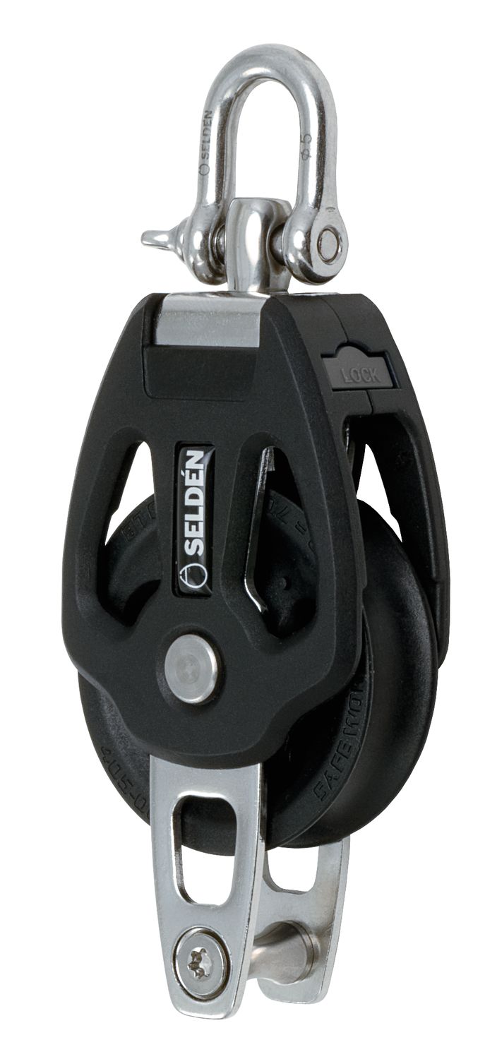 Selden Einfacher Block mit Unterlegbügel, 50 mmØ PBB50