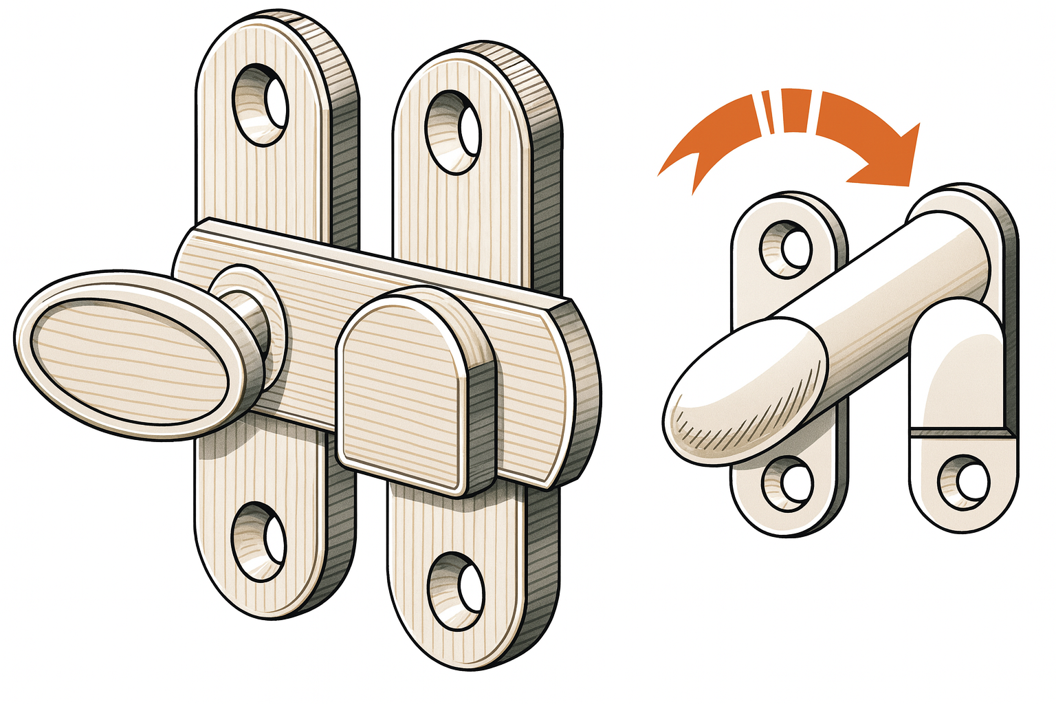 Osculati Plattenvorreiber verchromt Messing, 52 x 33 mm