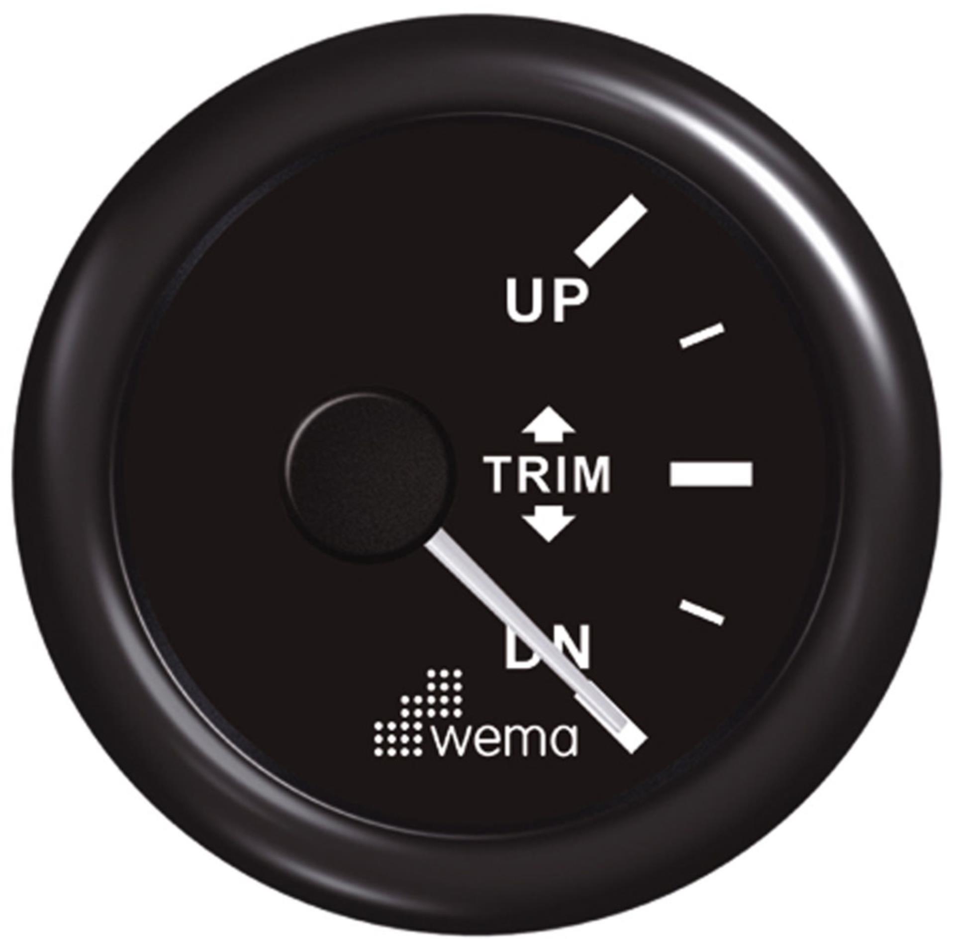 Wema Trimmanzeige, schwarz
