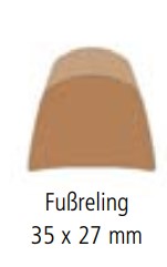 Flexiteek / Isiteek Flexiteek Fußreling 35 x 27mm, 10 Meter