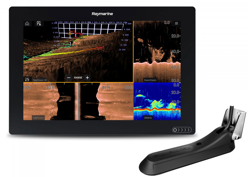 Raymarine AXIOM+ 12 RV, 12" Touch-Multifunktionsdisplay mit Geber