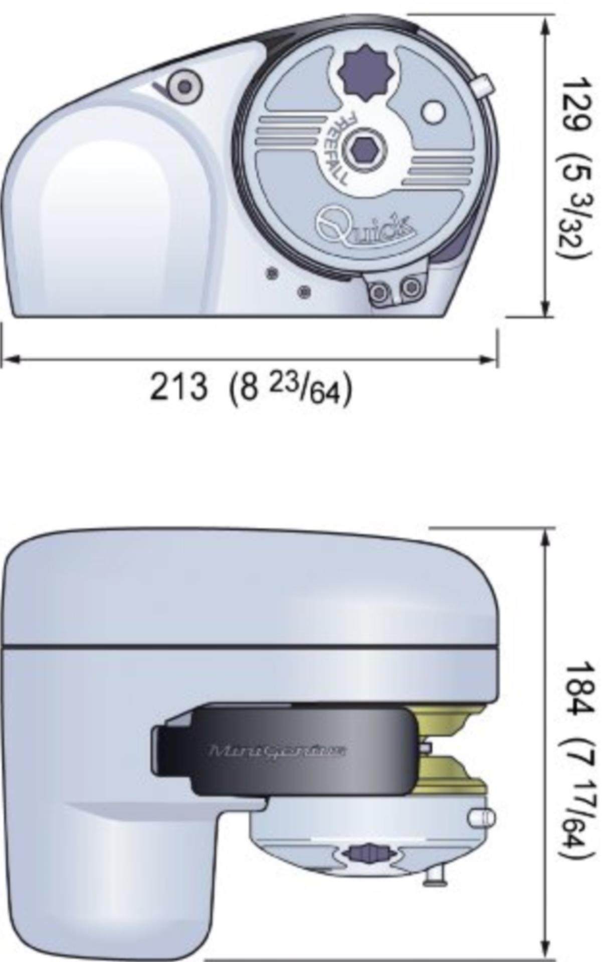 Quick Ankerwinde Genius 150 W, für 6 mm DIN/ISO-Kette
