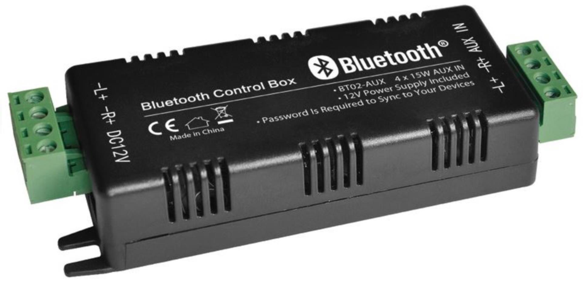 Bluetooth Stereo-Verstärker 4-Kanal, 4 x 30 Watt (122 x 42 x 28 mm)