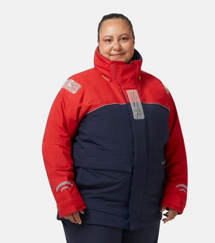 Crazy4Sailing C4S Bergen II, Jacke red/navy, Extra-Weit, S+            