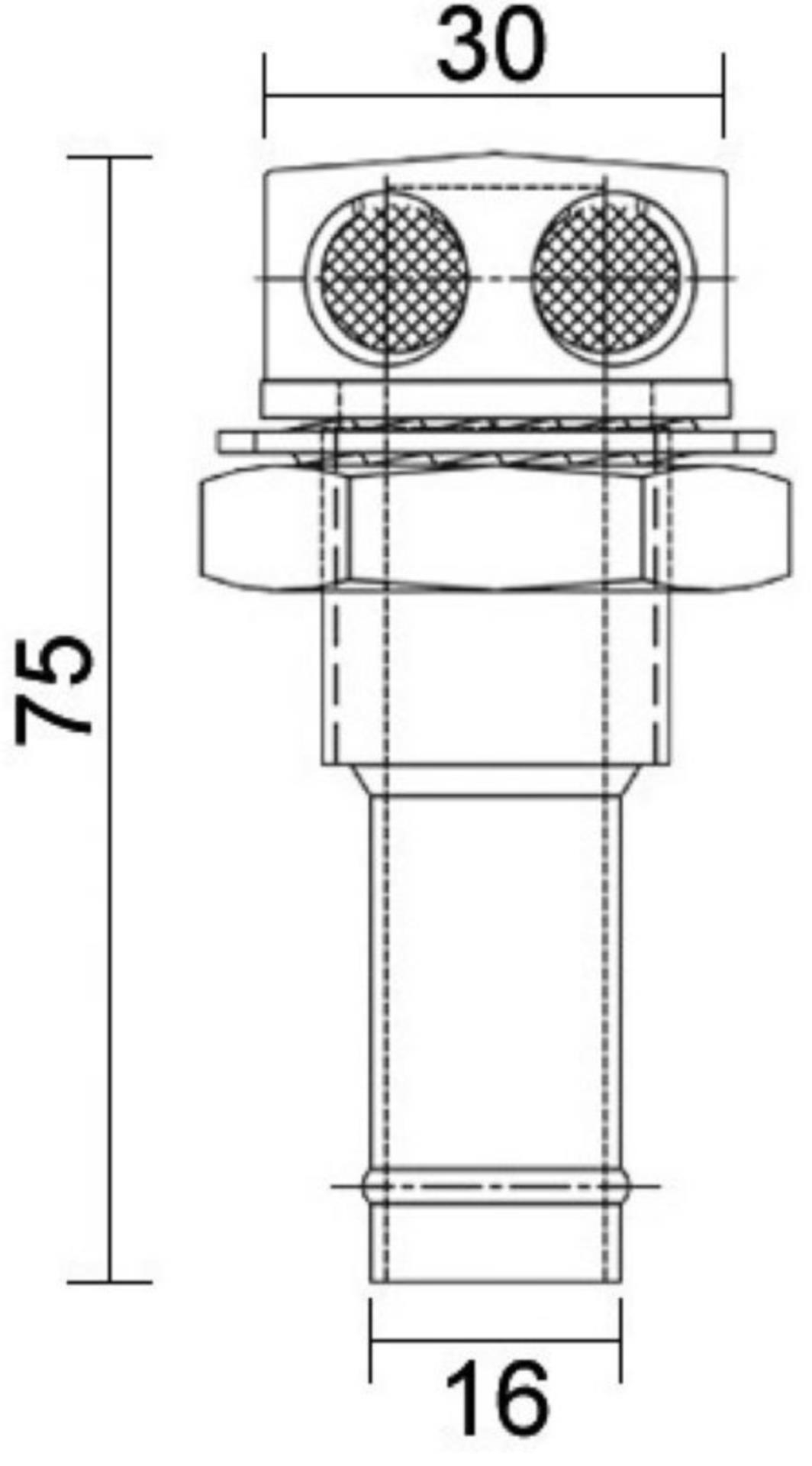 Osculati Tankentlüftung Edelstahl, 75 x 16 mmØ Osculati Tankentlüftung Edelstahl, 75 x 16 mmØ