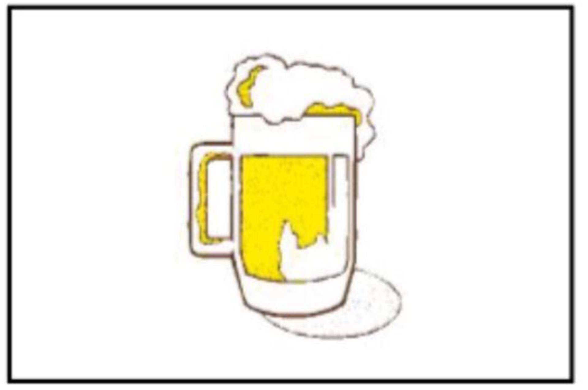 Biertrinker Flagge, 20 x 30 cm