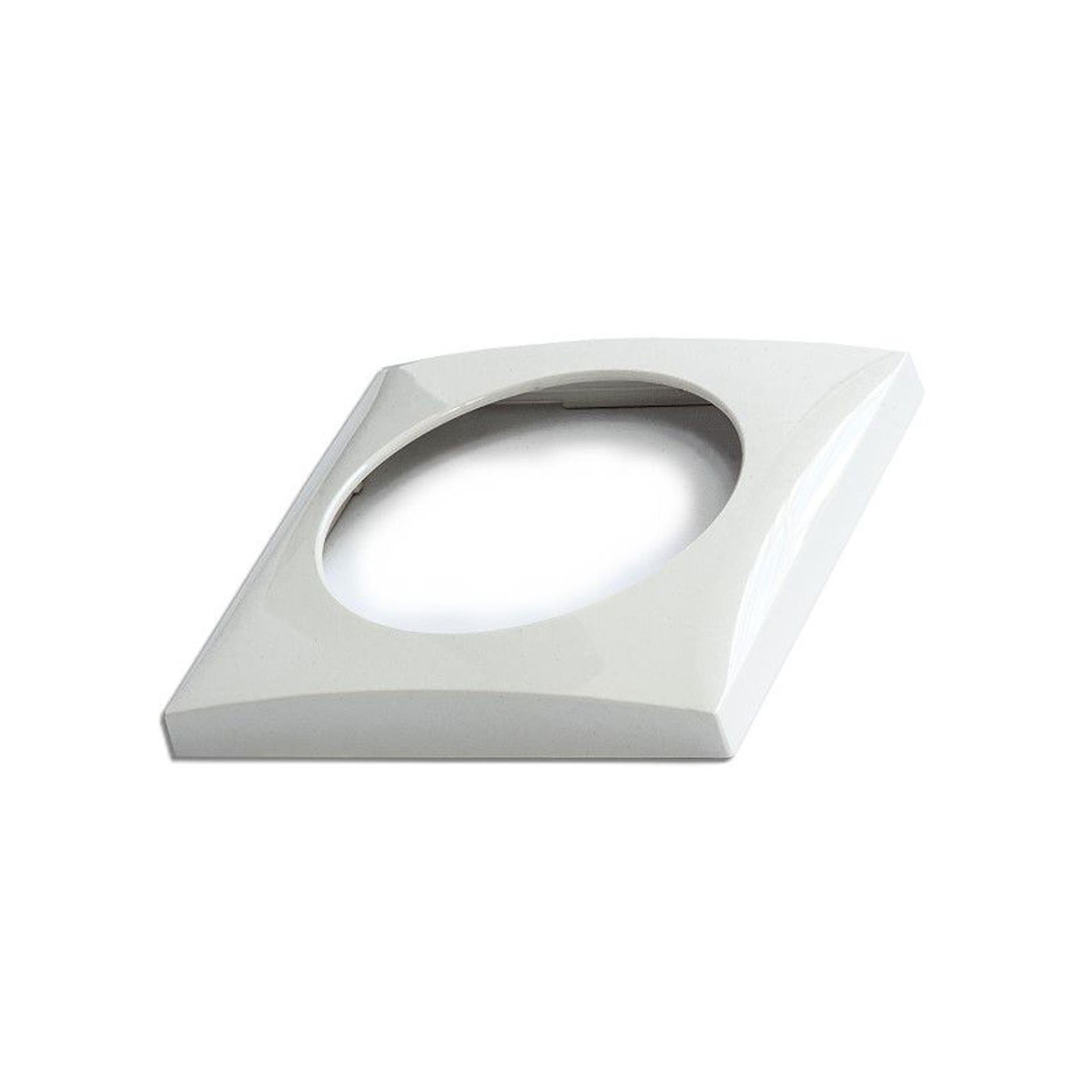 Berker Integro Flow Abdeckrahmen einfach, weiss