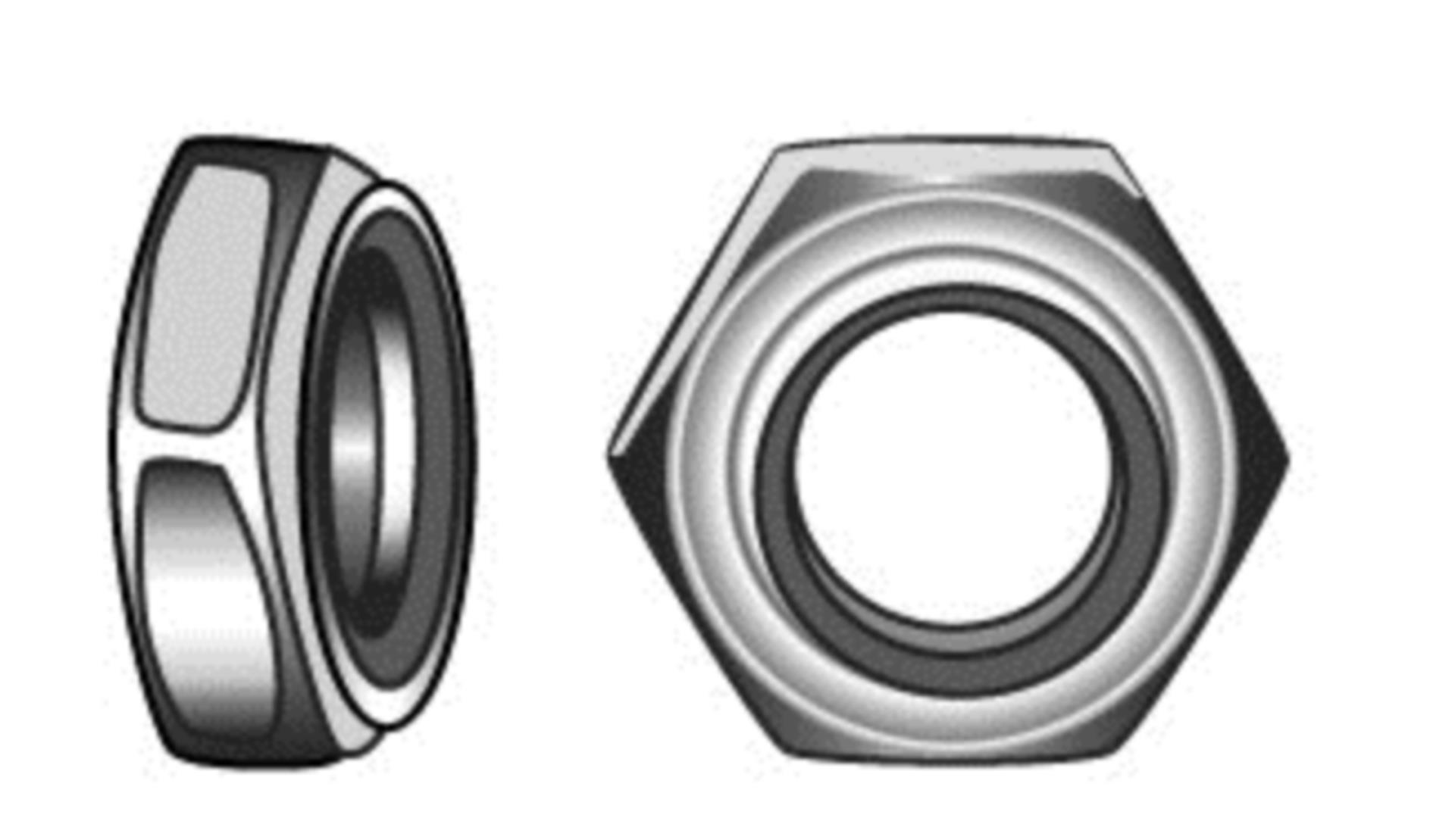 Marinetech M3 mm Poly Stopmutter (6 Stück) DIN 985 - A4 Marinetech M3 mm Poly Stopmutter (6 Stück) DIN 985 - A4