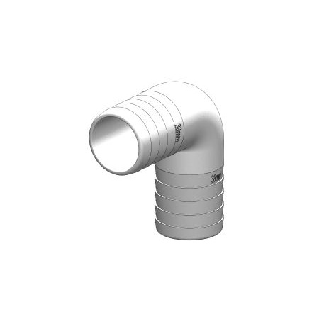 Trudesign 90° Schlauchverbinder, 19 mmØ