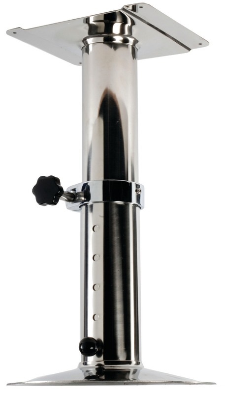 Osculati Teleskop Tisch- und Stuhlfuß, Edelstahl