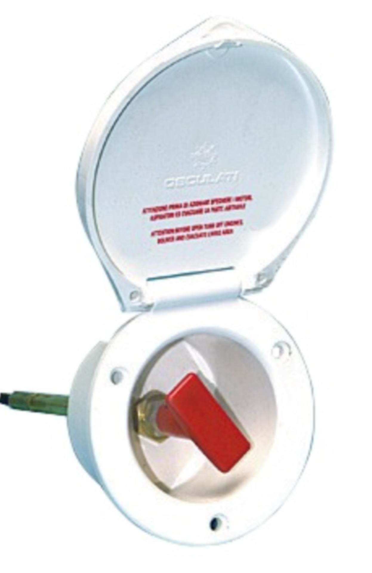 Osculati Einbaugehäuse Eckig 87 x 94 mm, Fuel Stop