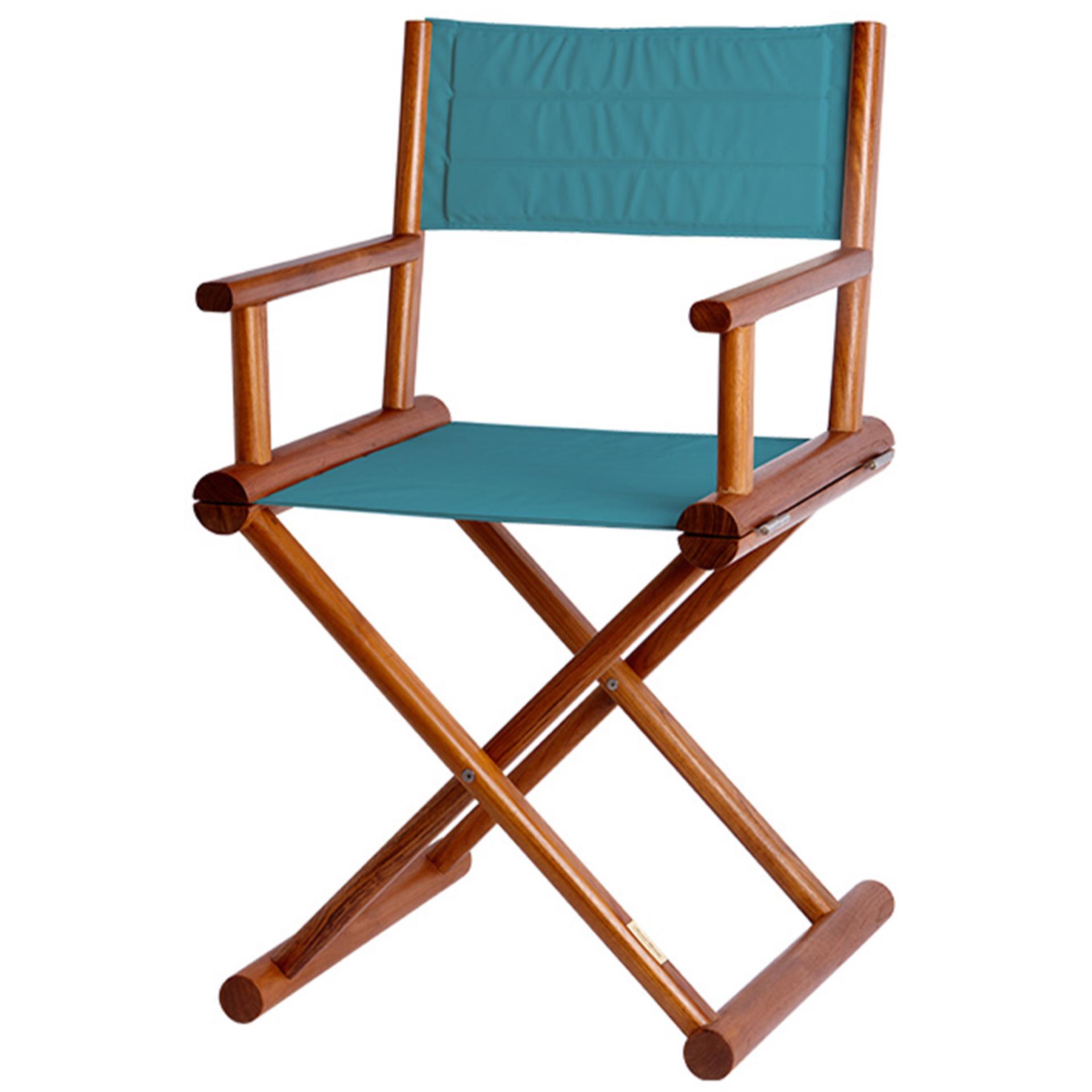 Marine Buisness Marine Bussines  Teak Stuhl faltbar türkis