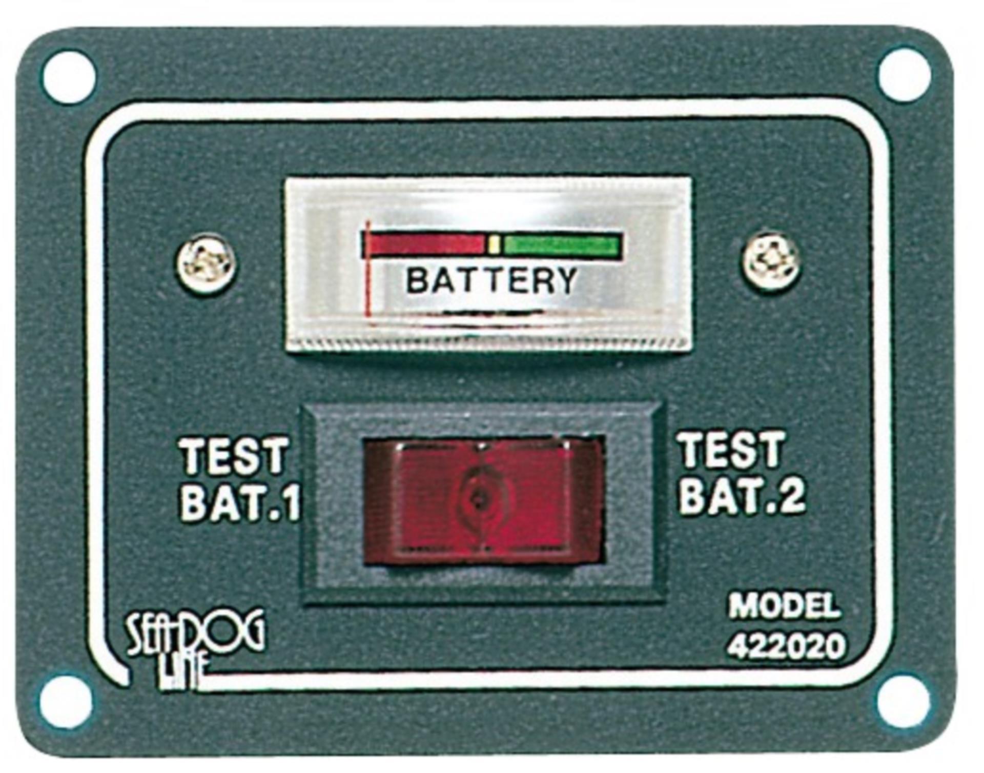 Osculati Batterietester für zwei Batterien, analog
