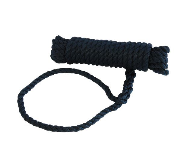 Liros Festmacher 16 mmØ x 20 Meter blau, BL 5000 kg mit Auge 40 cm