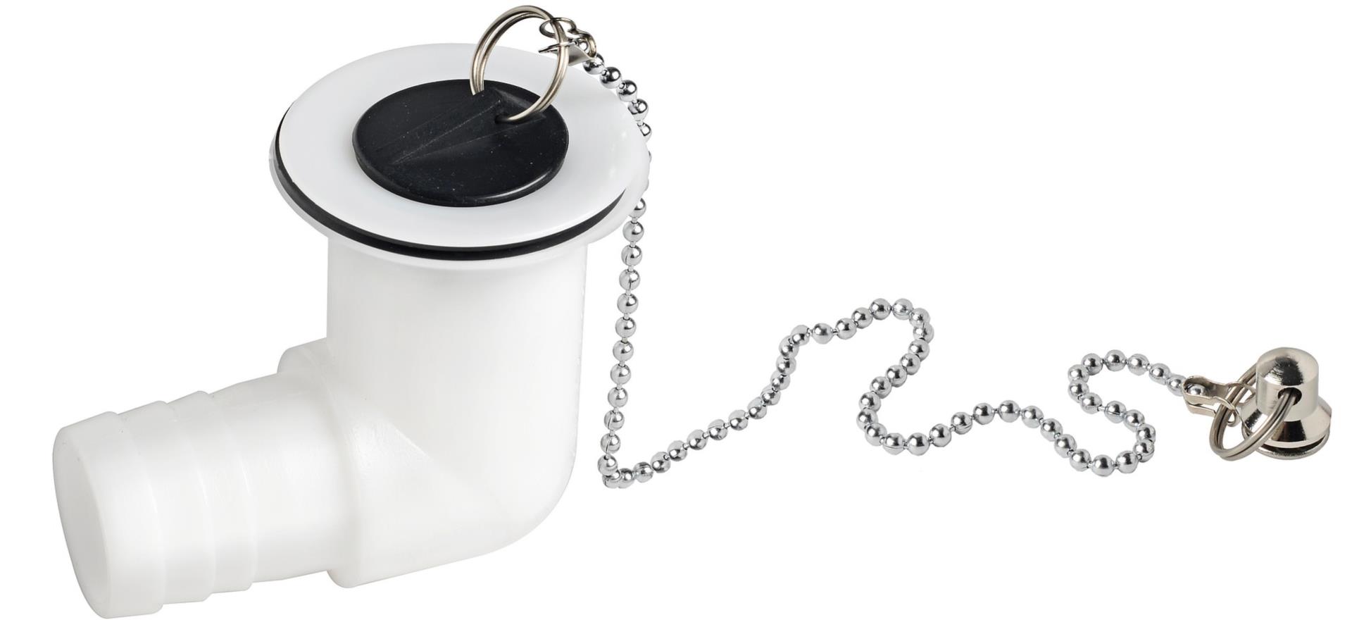 Osculati Ablaufstutzen + Verschlusstöpsel 90° Winkel Osculati Ablaufstutzen + Verschlusstöpsel 90° Winkel