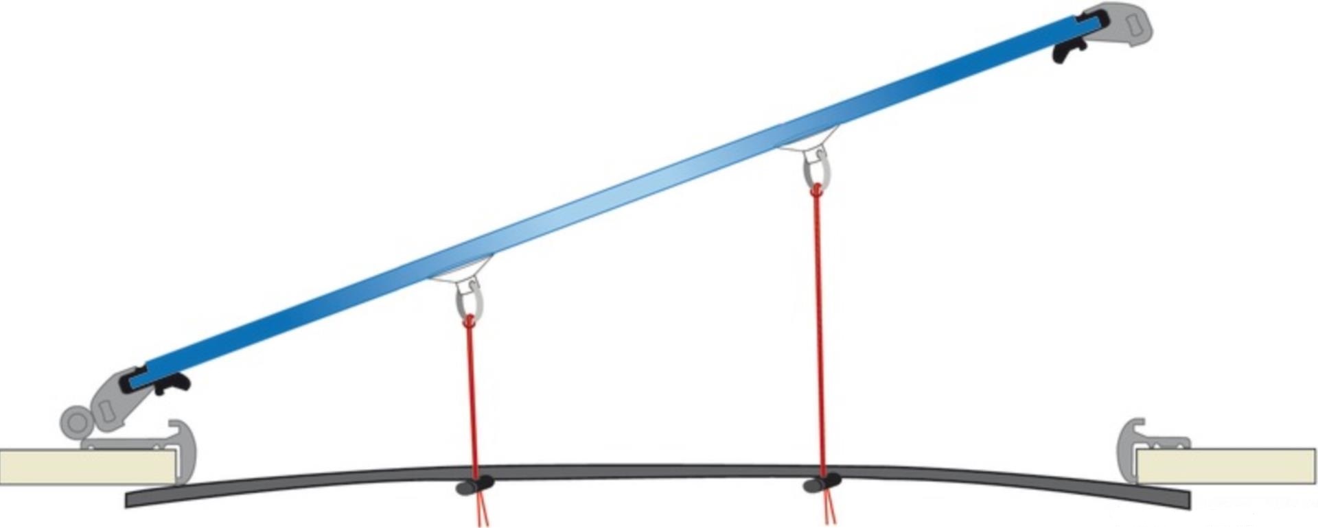 Waterline Design Moskitonetz / Fliegengitter (490 x 230 mm) für Bullaugen 430 x 180 mm