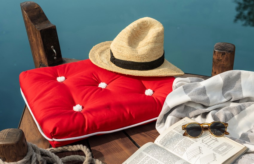 Talamex Kapok-Einzelsitzkissen / Rot Talamex Kapok-Einzelsitzkissen / Rot