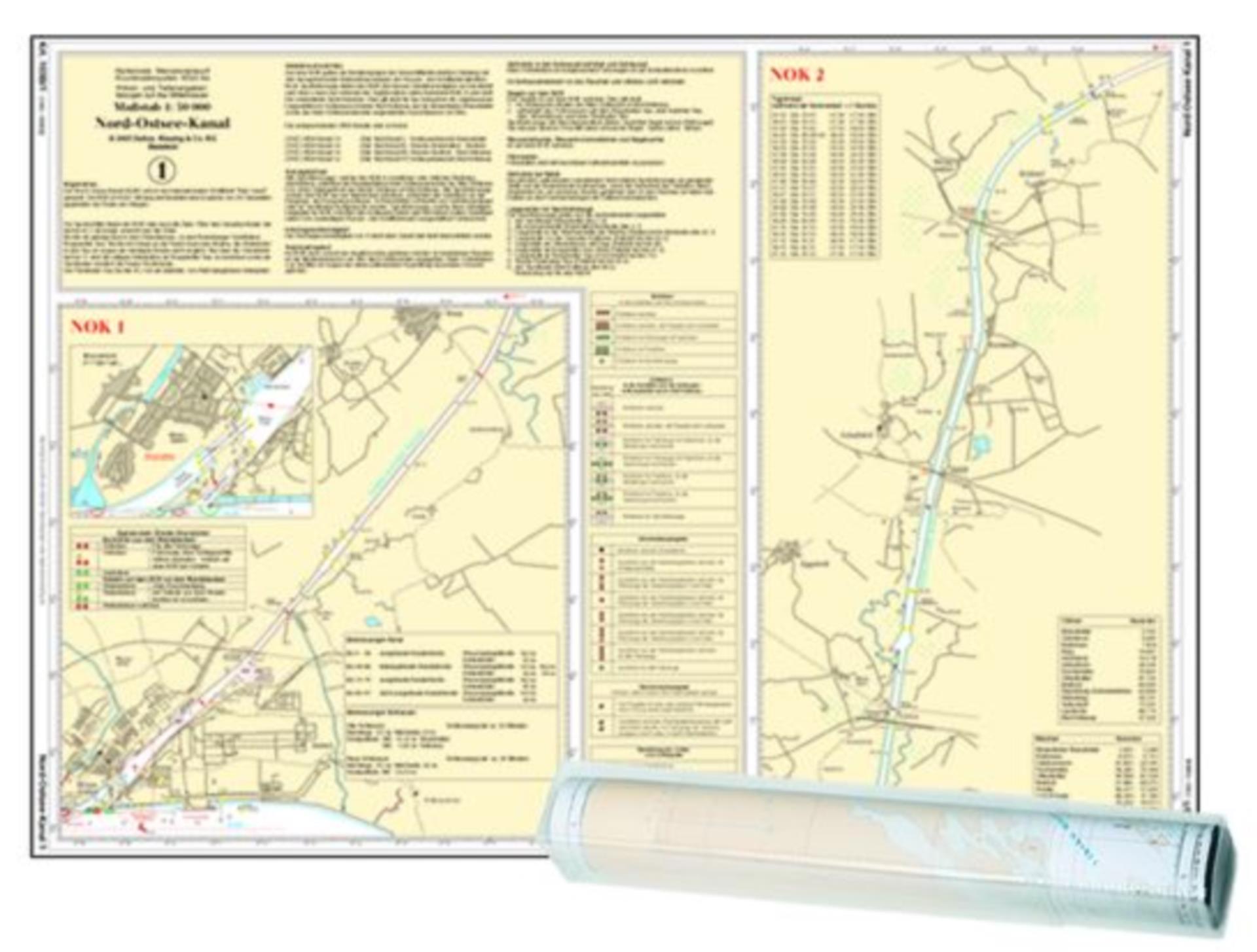 Delius Klasing Einzelkarte Nord Ostsee Kanal