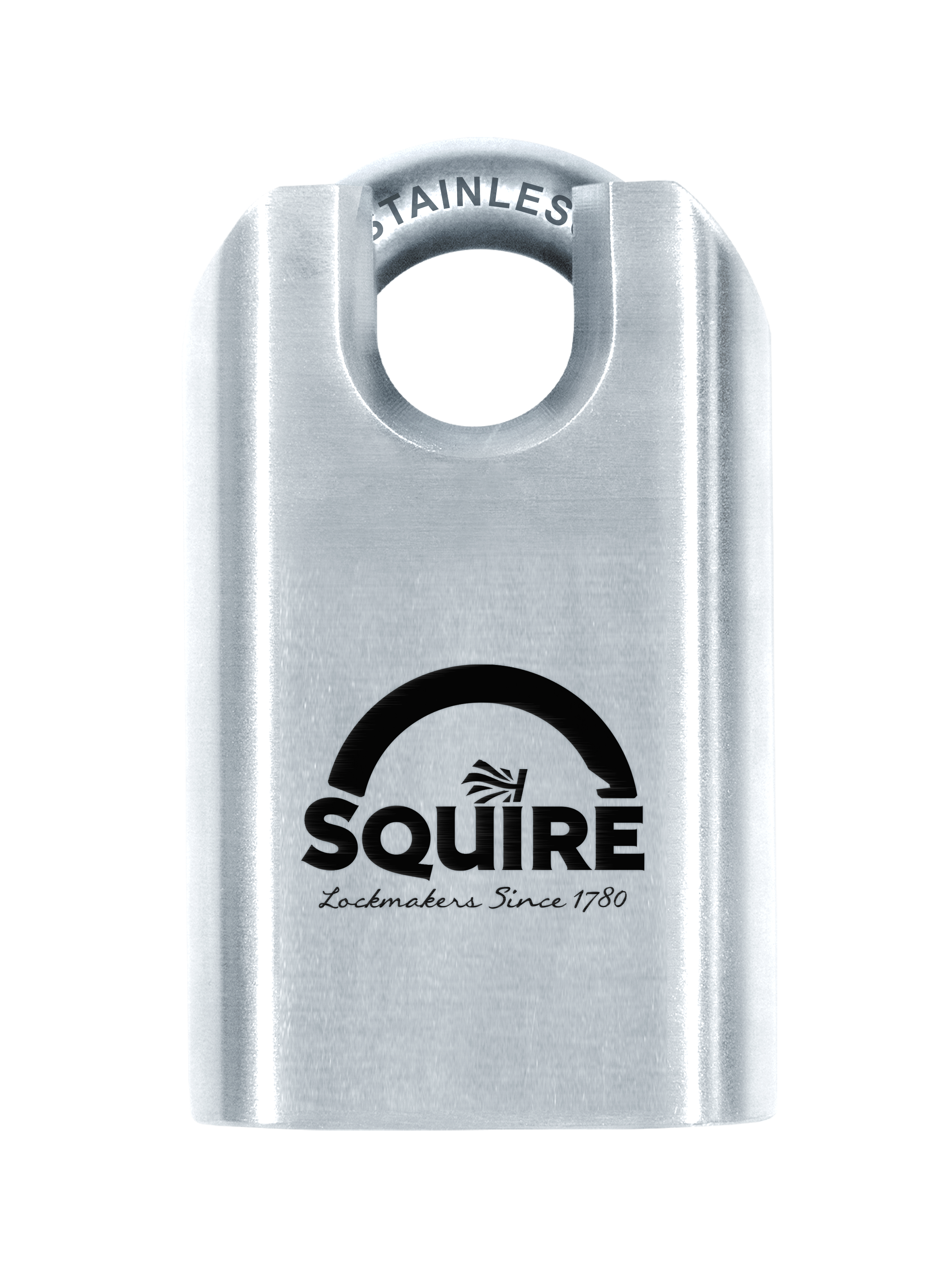 Squire ST50CSBX Vorhangschloss Edelstahl 10mm Bügel, 2 Schlüssel 