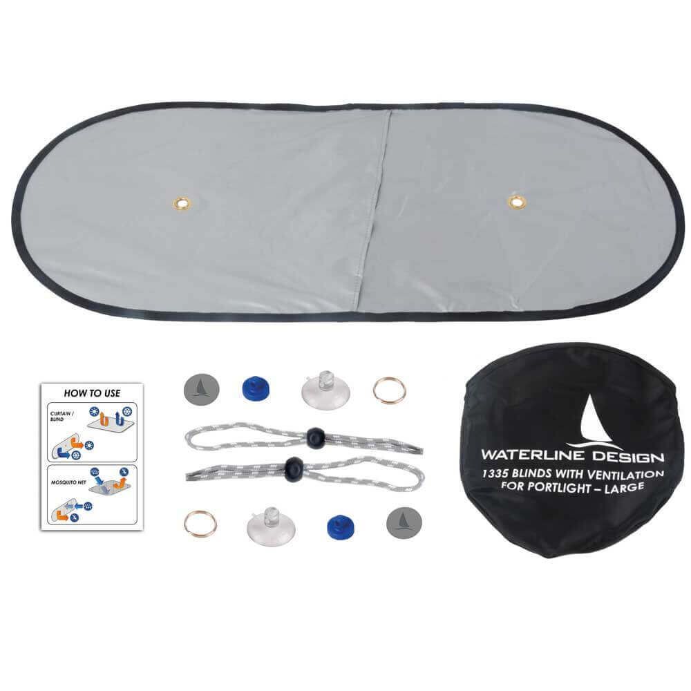 Waterline Design Verdunklung & Fliegengitter (230 x 490 mm) für Bullauge 180 x 430 mm Waterline Design Verdunklung & Fliegengitter (230 x 490 mm) für Bullauge 180 x 430 mm